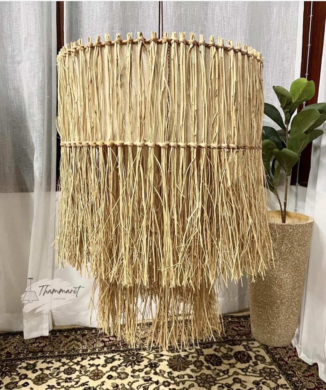 Squid Rattan Lamp